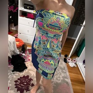 Mara Hoffman 4 6 small dress party Veracruz neon